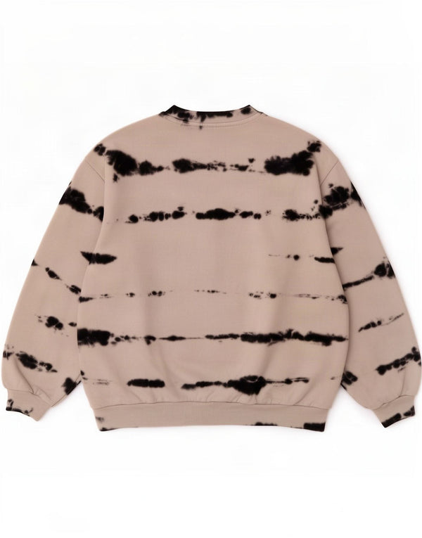 Levi's Uomo Felpa Maglione Medio Off White Tie Dye Cotton