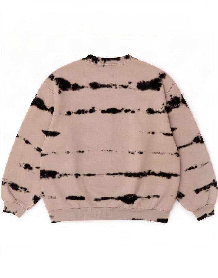Levi's Uomo Felpa Maglione Medio Off White Tie Dye Cotton
