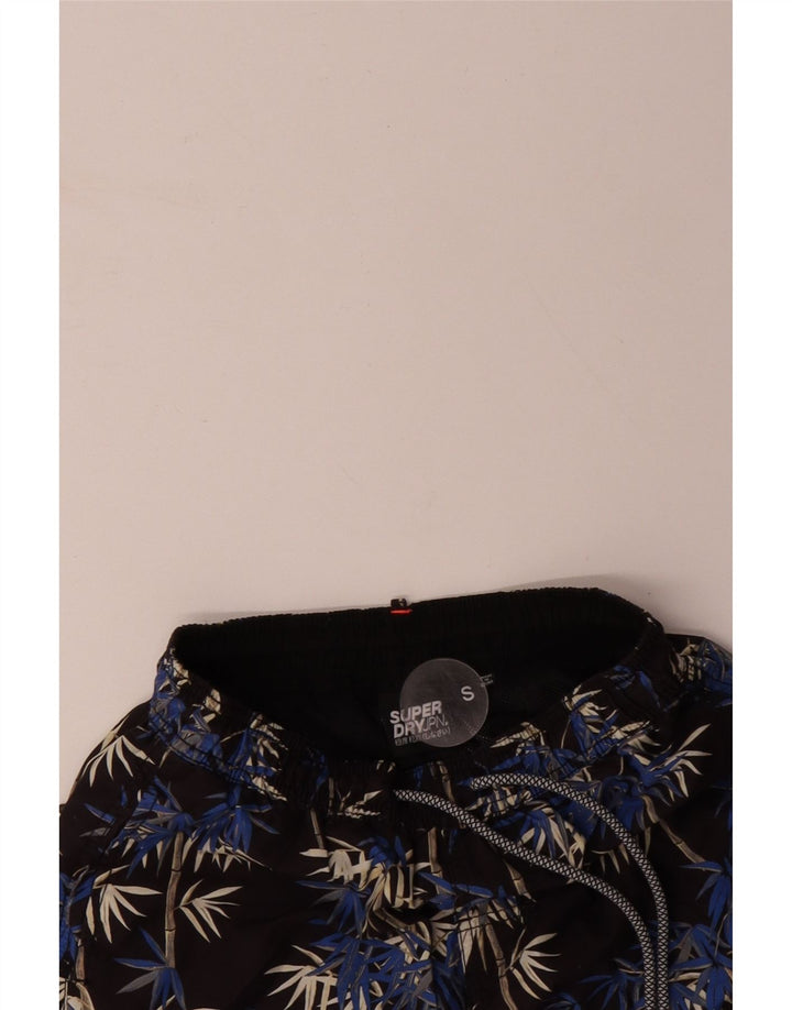SUPERDRY svømmeshorts til kvinder, små sorte blomsterpolyester