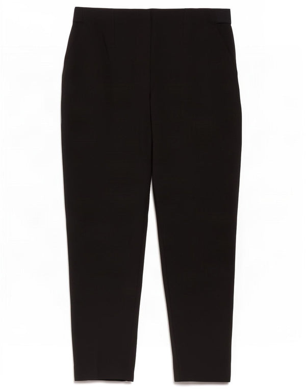 Marks & Spencer Womens High Waist Cropped Trousers UK 16 Large W34 L25 Navy