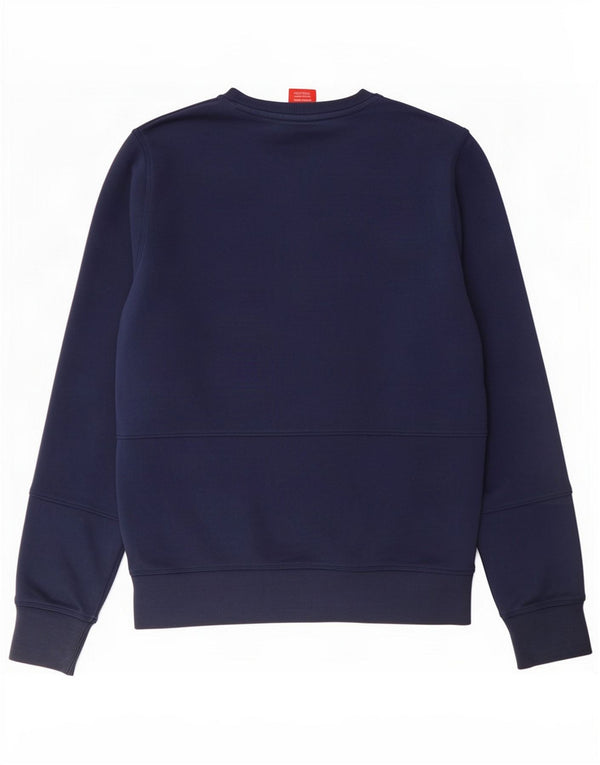 Męska bluza z grafiką New Balance, sweter, mała, granatowa, bawełniana