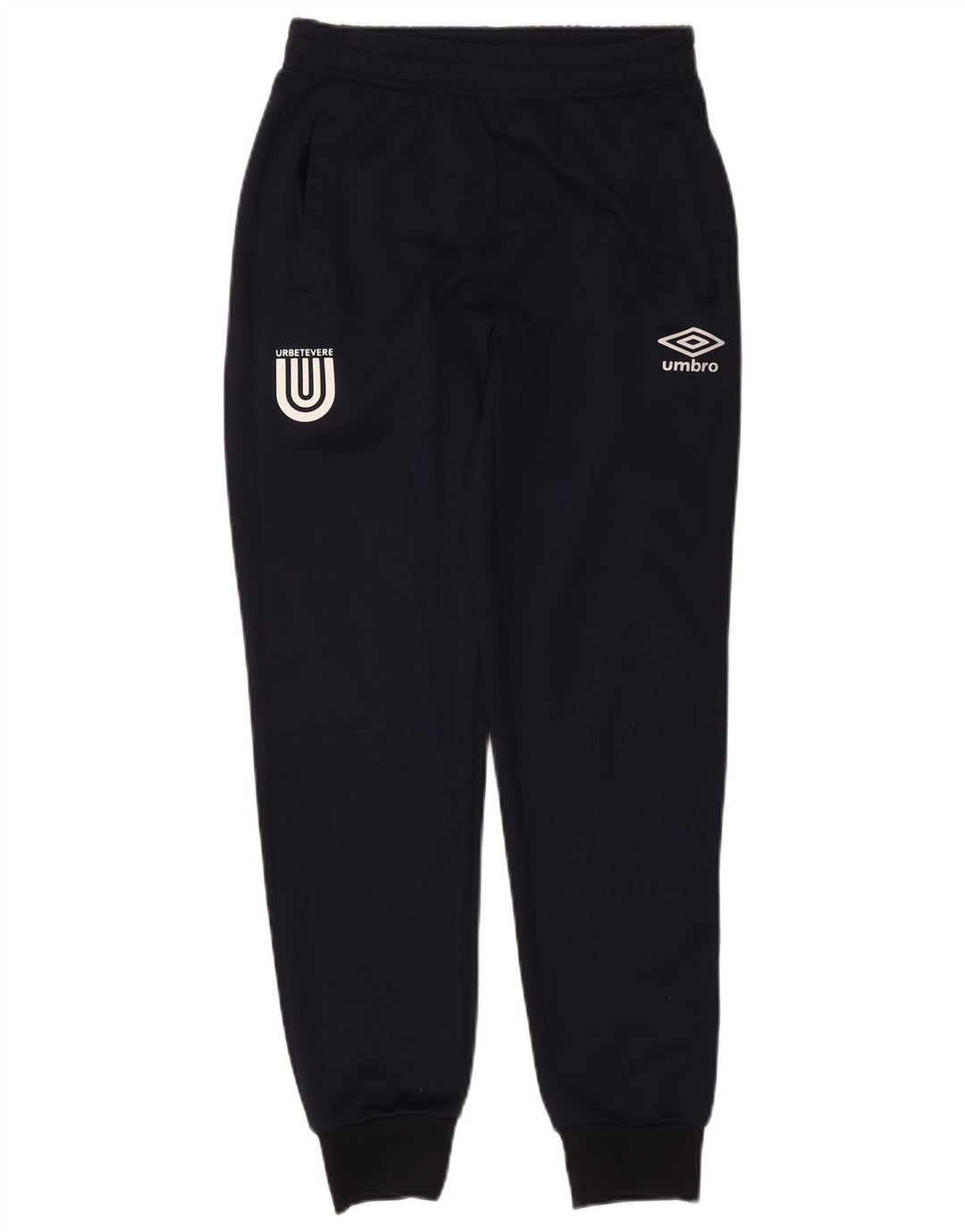 Umbro Mens Graphic Tracksuit Trousers Joggers Small  Navy Blue Polyester