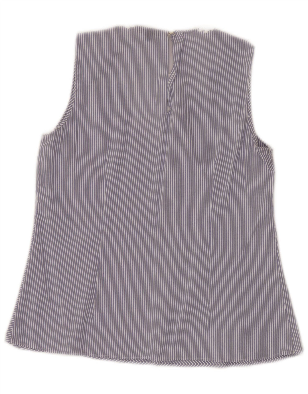 MASSIMO DUTTI Womens Sleeveless Blouse Top EU 40 Medium Blue Striped