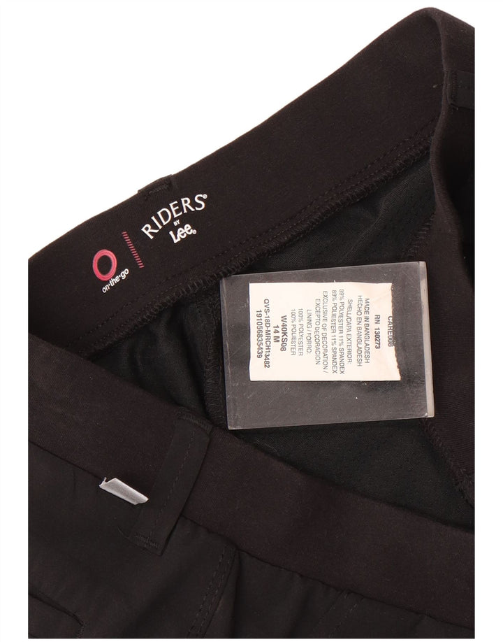 Lee Womens Riders Mini Skirt US 14 XL W36  Black Polyester