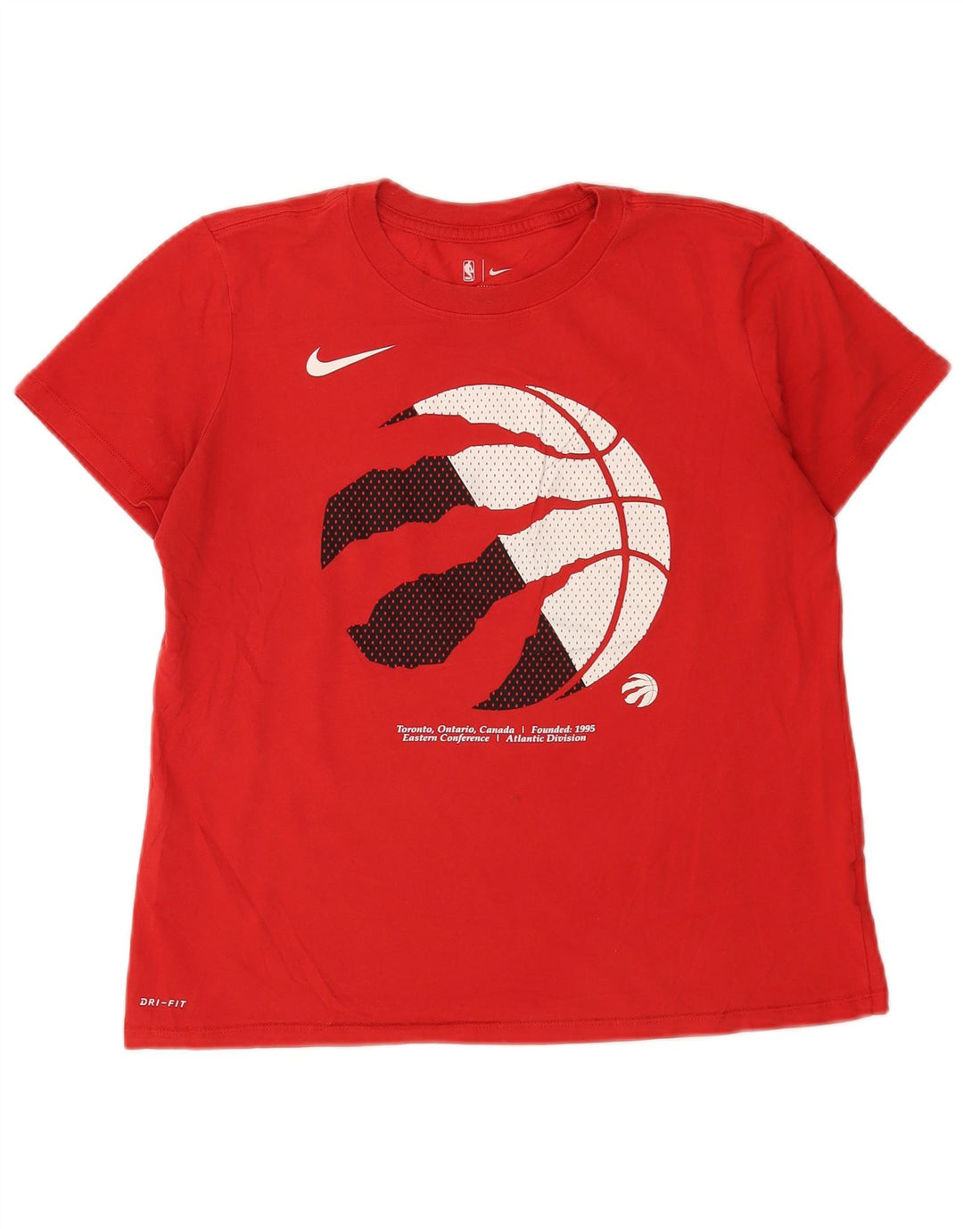 Nike Mens Dri Fit Graphic T-Shirt Top Medium Red Cotton