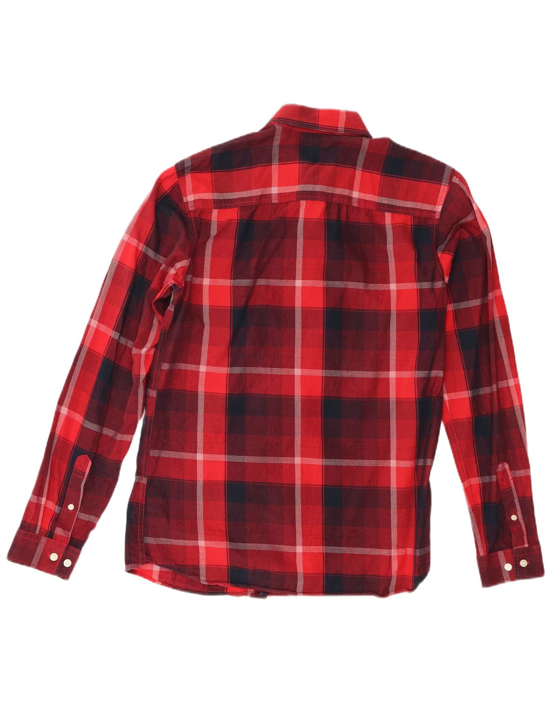 Camicia da uomo Jack & Jones in cotone a quadri rossi medi