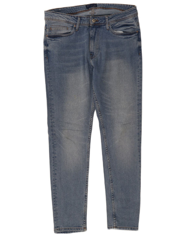 Мужские джинсы скинни Zara EU 44, большие W34 L30, синие, хлопок