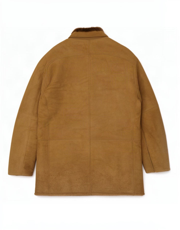 veste en peau de mouton vintage pour hommes IT 50 Large Brown