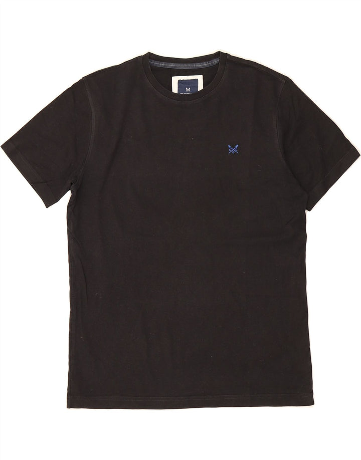 CREW CLOTHING Mens T-Shirt Top Medium Black Cotton Vintage Crew Clothing and Second-Hand Crew Clothing from Messina Hembry 