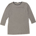 TOMMY HILFIGER Womens Oversized Top Long Sleeve UK 10 Small Grey Cotton Vintage Tommy Hilfiger and Second-Hand Tommy Hilfiger from Messina Hembry 