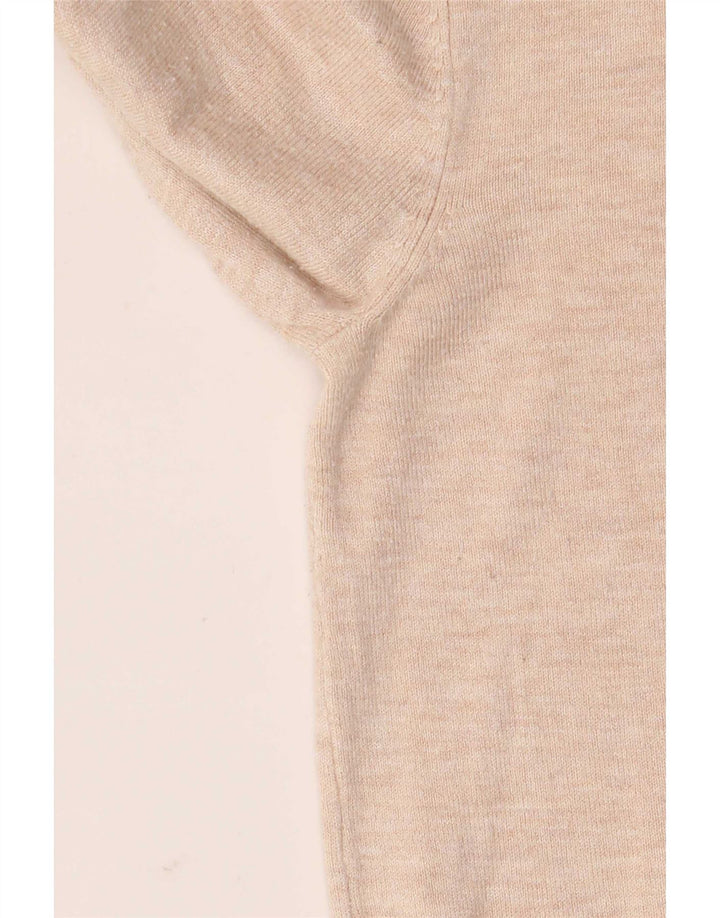 Marks & Spencer Womens Cardigan Sweater UK 10 Small Beige Viscose