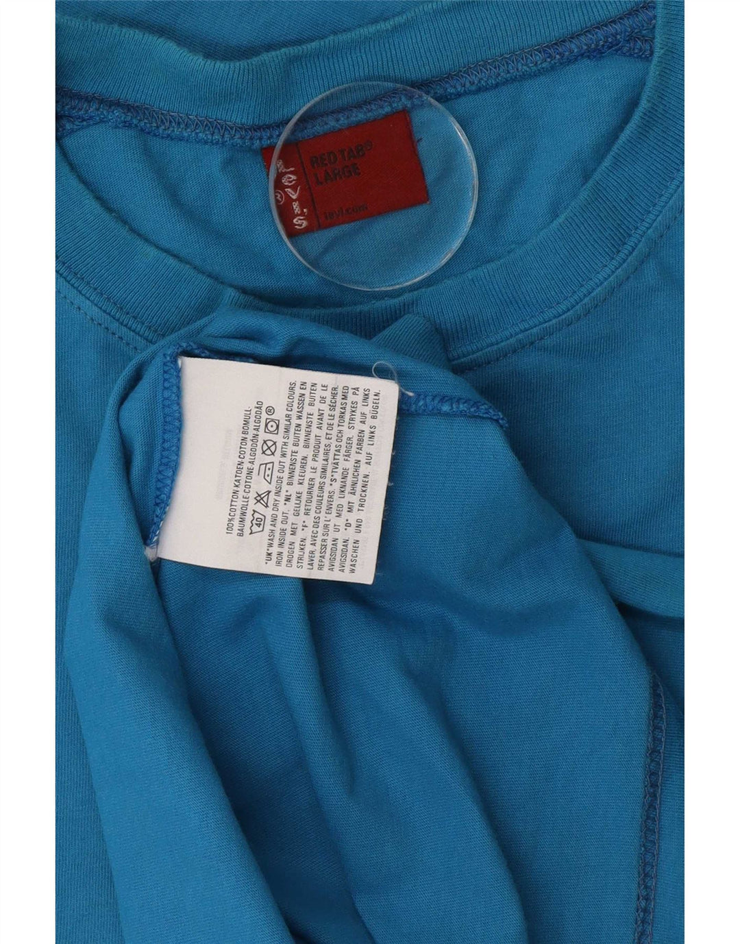 Levi's Grafisk Top Langærmet Herre Stor Blå Colourblock Bomuld