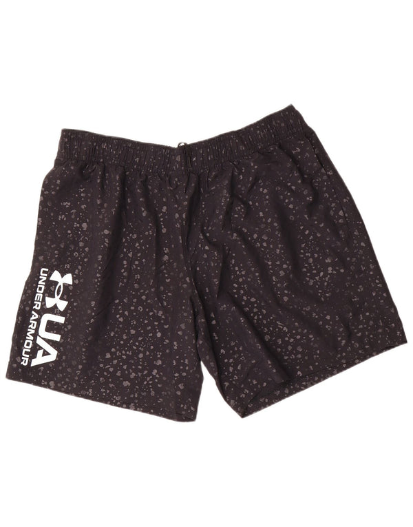 Under Armour Herre grafiske sportsshorts 2XL sort plettet polyester