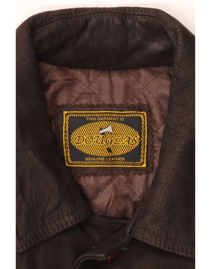 Douglas Herre læderjakke UK 42 XL Brun