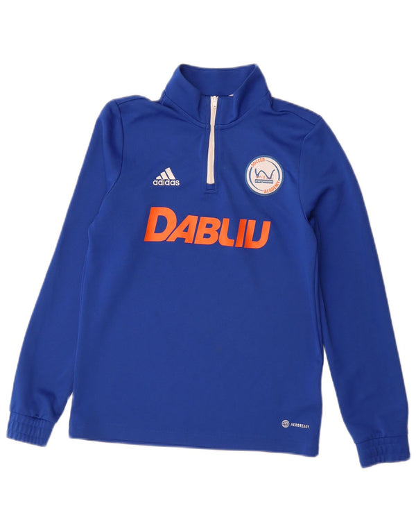 Adidas Boys Dabliu Soccer Academy Grafisk Top Langærmet 11-12 år Blå