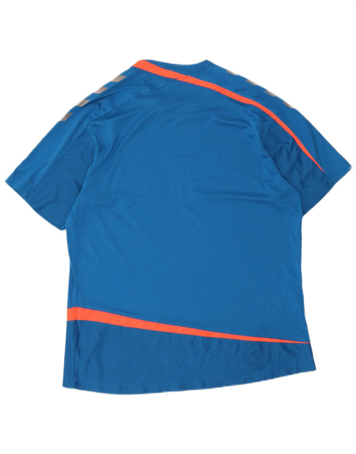 T-shirt grafica da uomo Hummel Top a righe blu grandi
