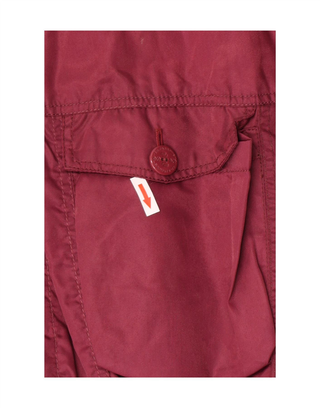 Giubbotto bomber imbottito da uomo vintage UK 38 nylon medio bordeaux