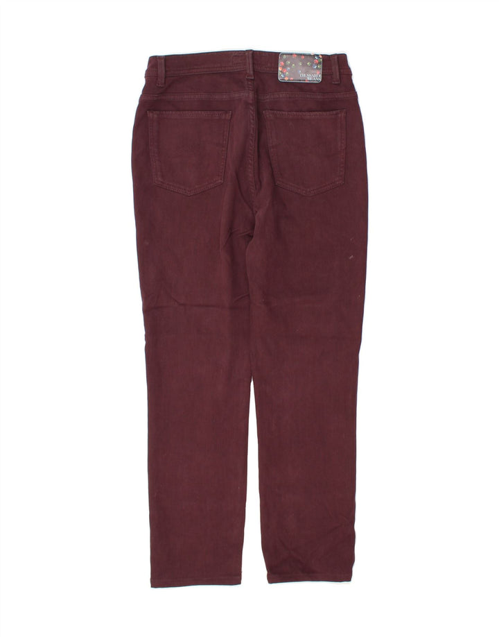 TRUSSARDI Mens Slim Jeans W30 L27 Burgundy Vintage Trussardi and Second-Hand Trussardi from Messina Hembry 