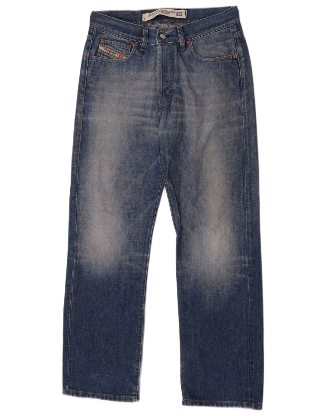 Diesel Mens Straight Jeans W31 L30 Blue Cotton