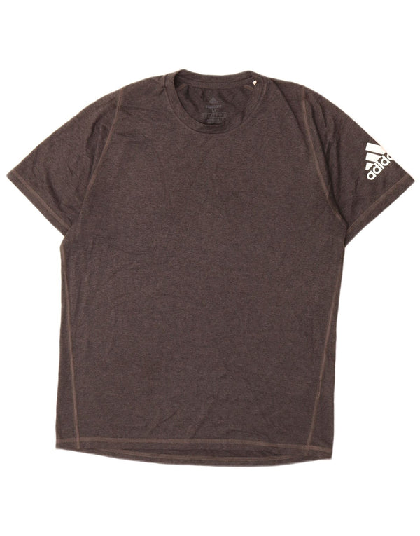 Adidas Mens Aeroready T-Shirt Top Medium Grey Polyester