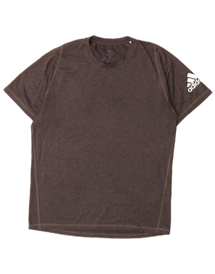 Adidas Mens Aeroready T-Shirt Top Medium Grey Polyester
