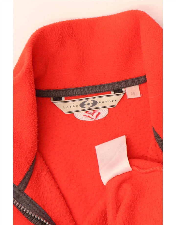 Lotto Dame grafisk lynlås hals Fleece Jumper UK 14 Medium Orange Polyester
