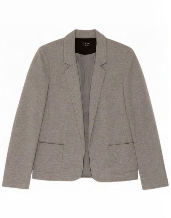 Giacca blazer aperta da donna Oasis UK 8 piccola poliestere grigio