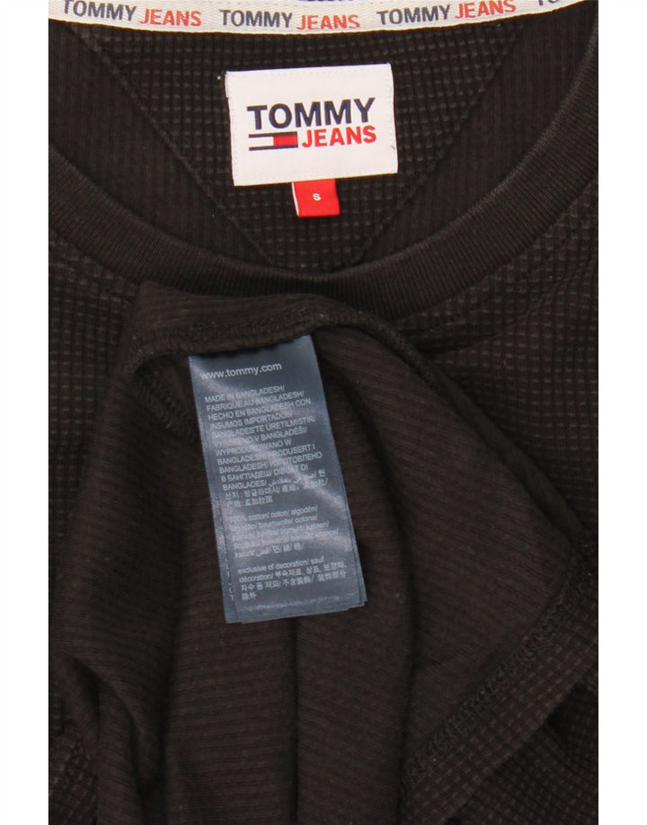 Tommy Hilfiger Mens Top Long Sleeve Small Black Cotton