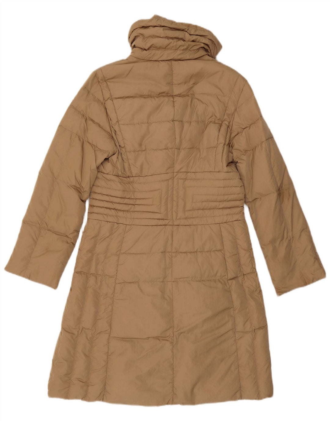 Moncler Womens Padded Coat Size 2 Medium Beige Polyamide