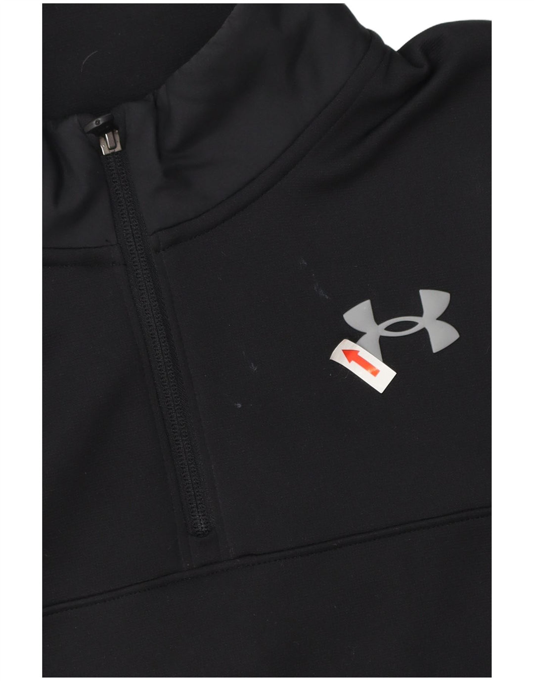 Under Armour Mens Zip Neck Loose Fit Sweatshirt Jumper Medium Black