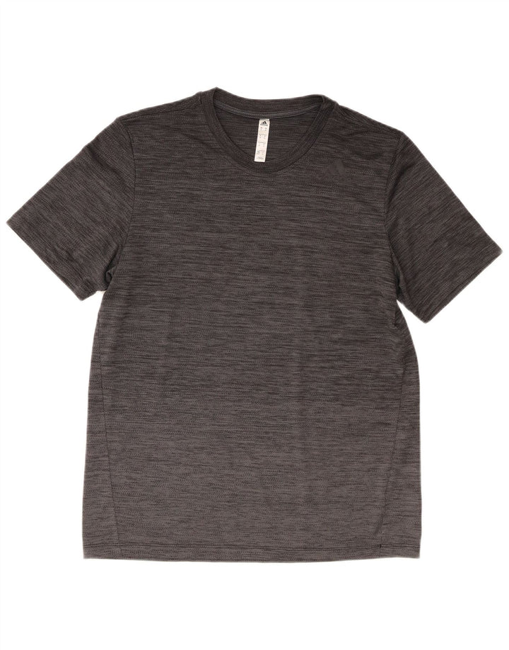 Adidas T-Shirt Homme Gris Moyen Moucheté Polyester