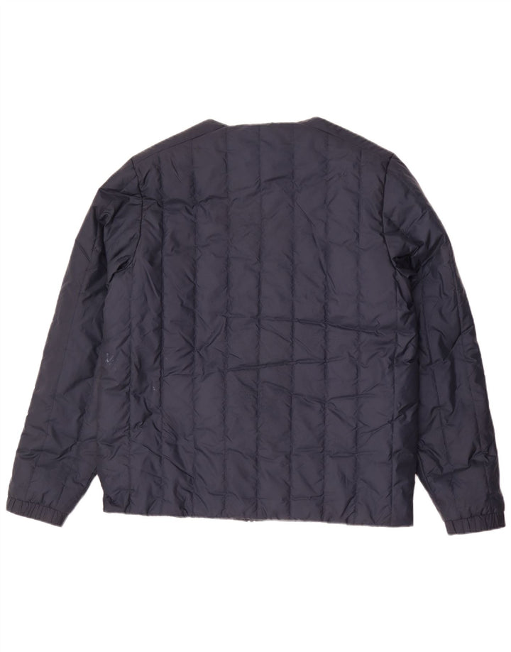 Adidas Chaqueta acolchada para hombre UK 40 Large Poliéster azul marino