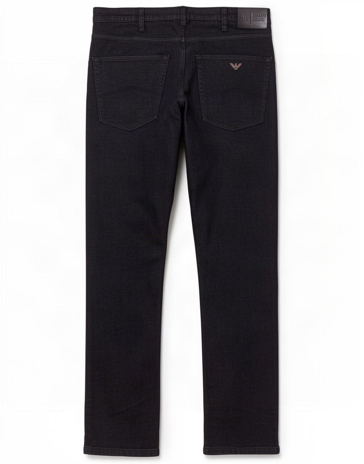 Pantaloni casual regolari da uomo Armani W33 L27 cotone nero
