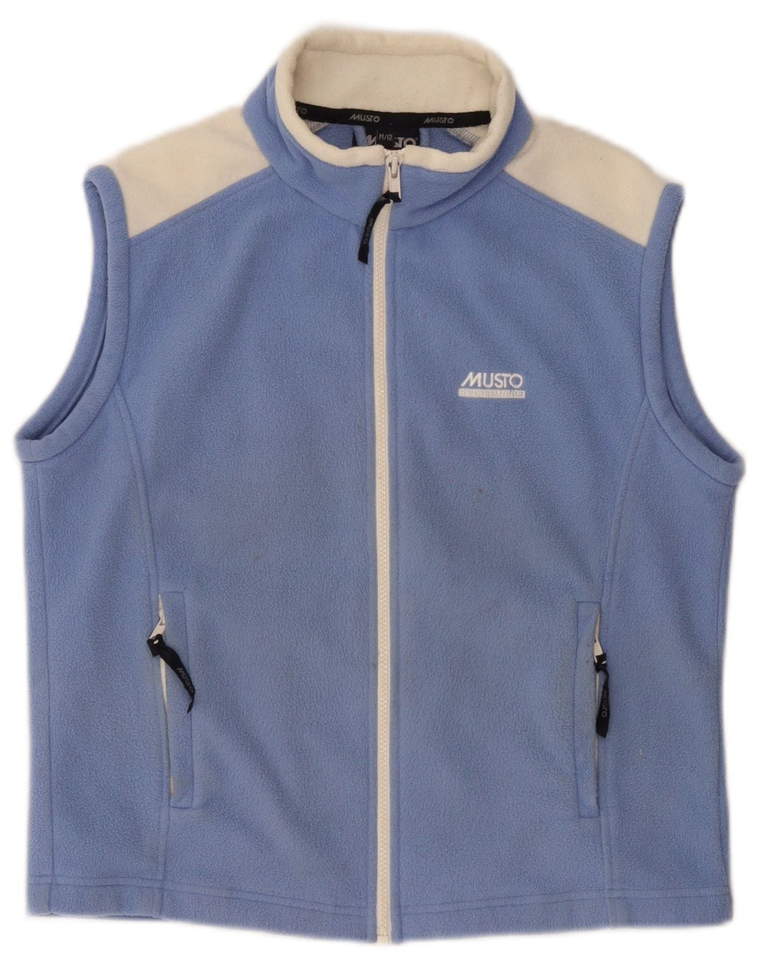 Musto Boys Fleece Gilet 11-12 år Medium Blue Colourblock Polyester