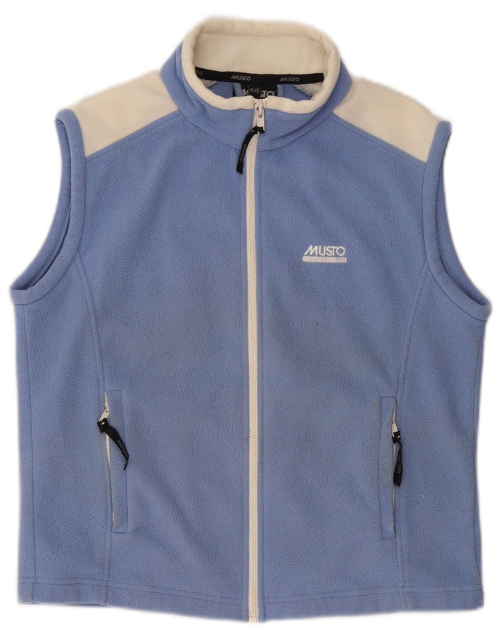 Musto Boys Fleece Gilet 11-12 år Medium Blue Colourblock Polyester
