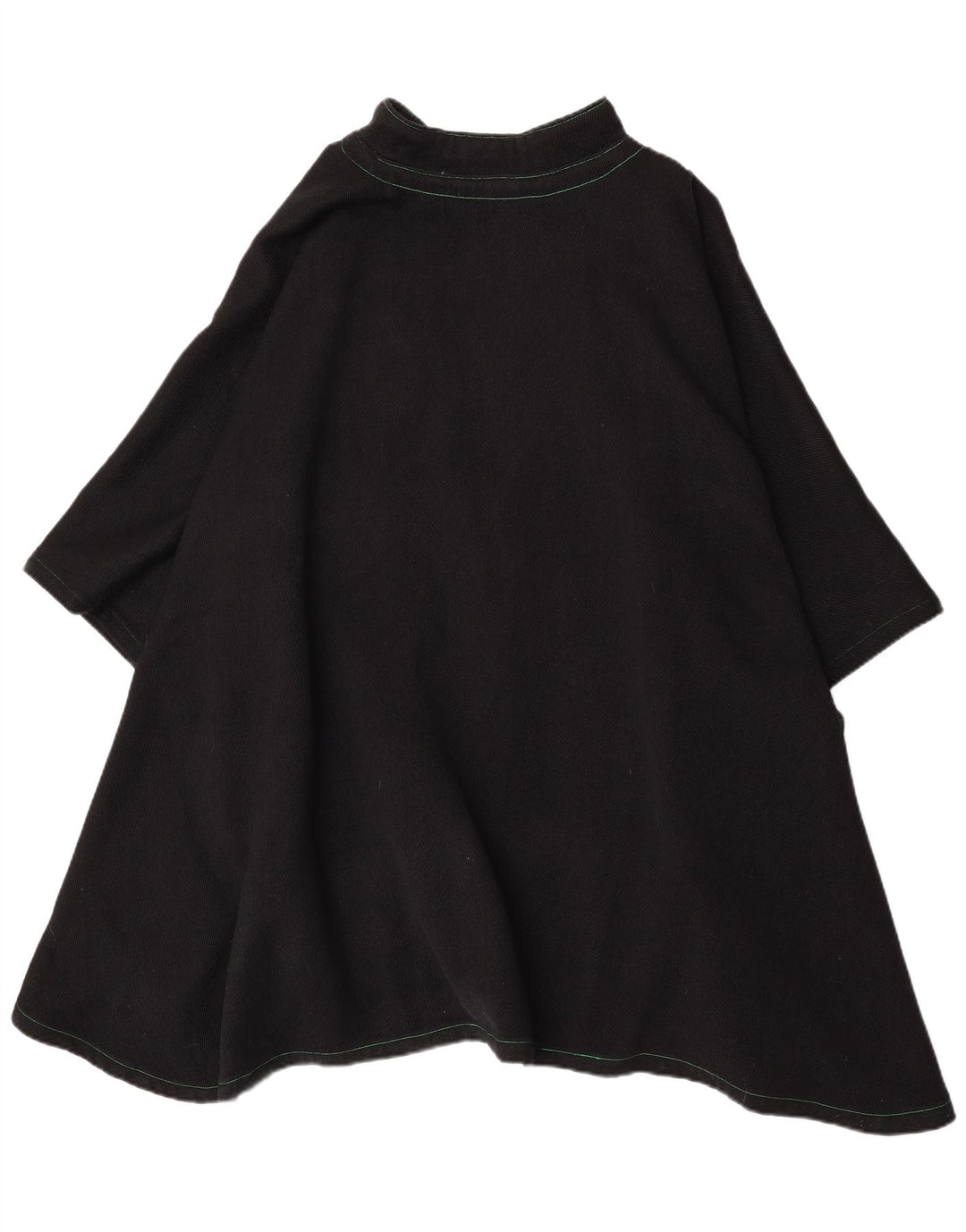 Vintage Womens Poncho Dress One Size Black