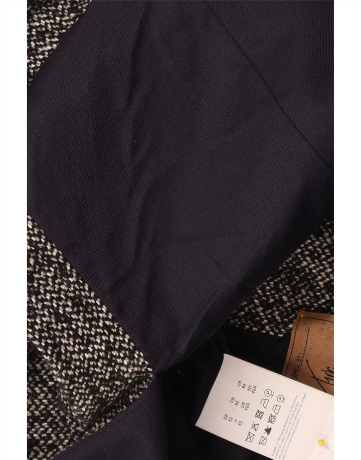 Hugo Boss Mens Overcoat UK 52 XL Grey Flecked Polyacrylic