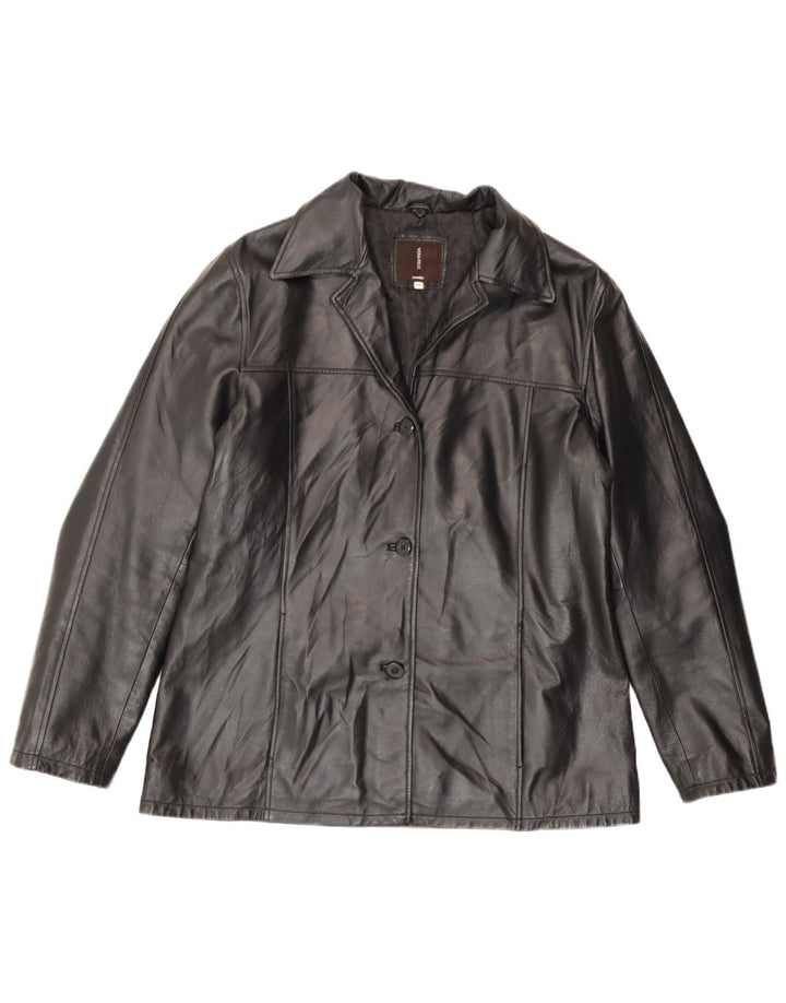Conbipel Damen Lederjacke IT 48 XL Schwarzes Leder