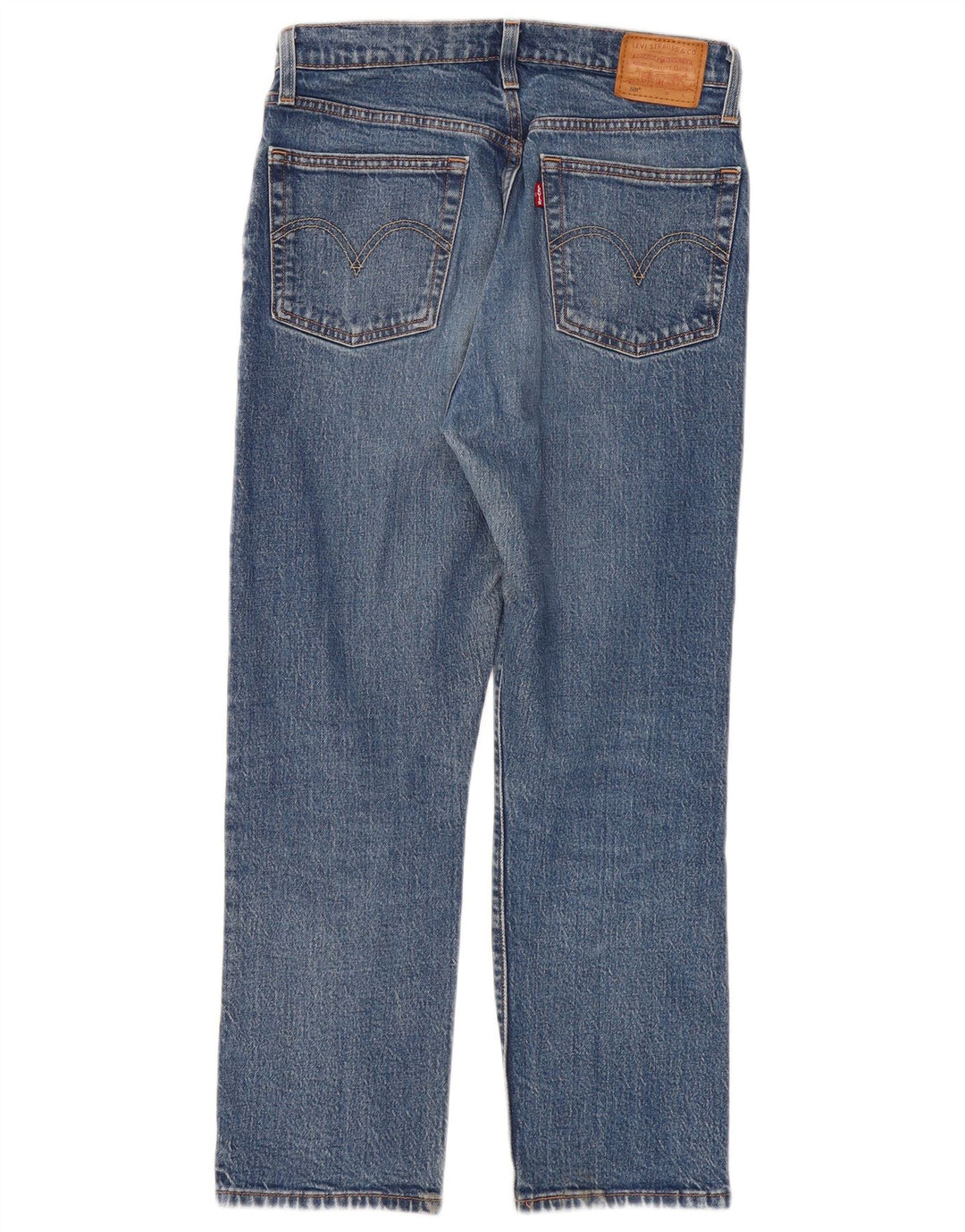 Levi's Womens Straight Jeans W27 L26 Blue Cotton