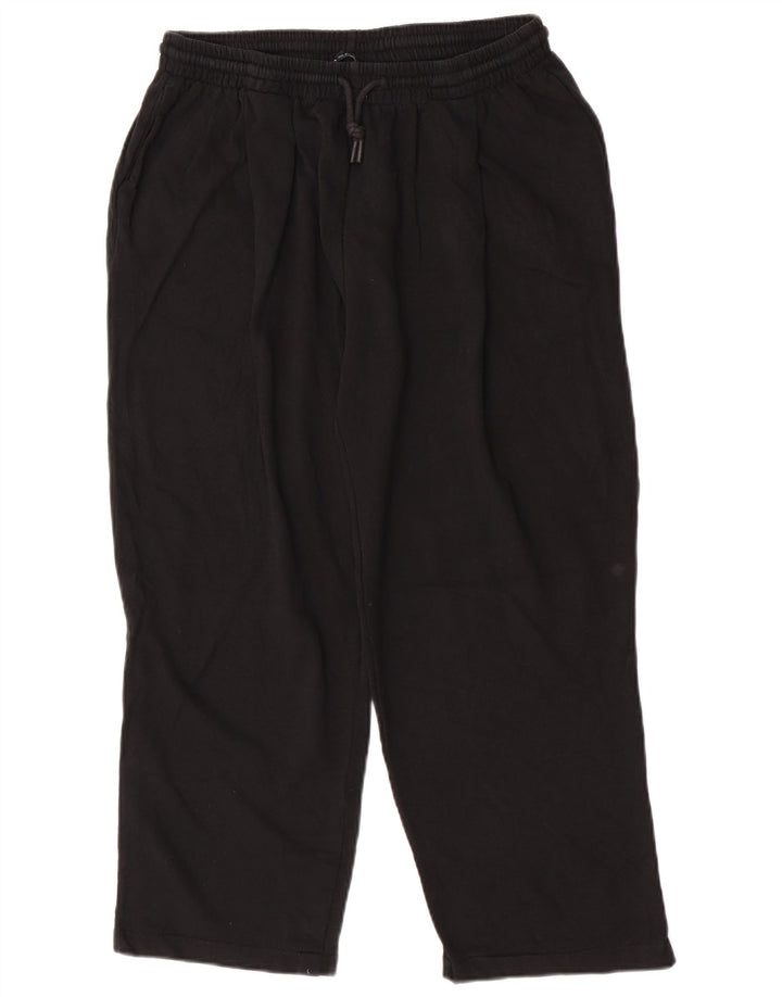 Zara Womens Tracksuit Trousers UK 14 Large  Black