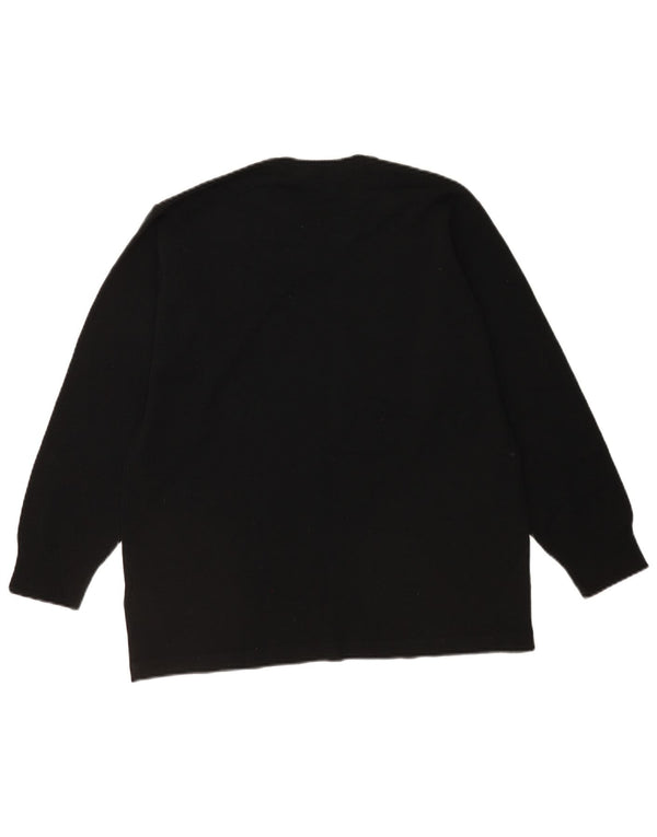 Marks & Spencer Boys V-hals sweater 13-14 år sort akryl