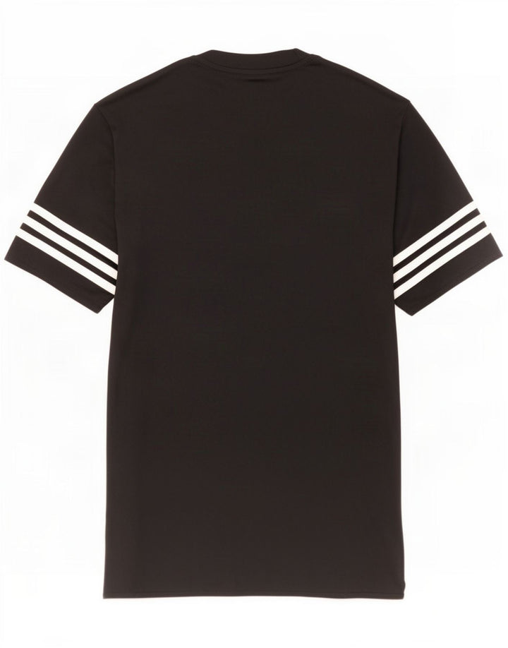 Adidas Mens T-Shirt Top Small Black Polyester