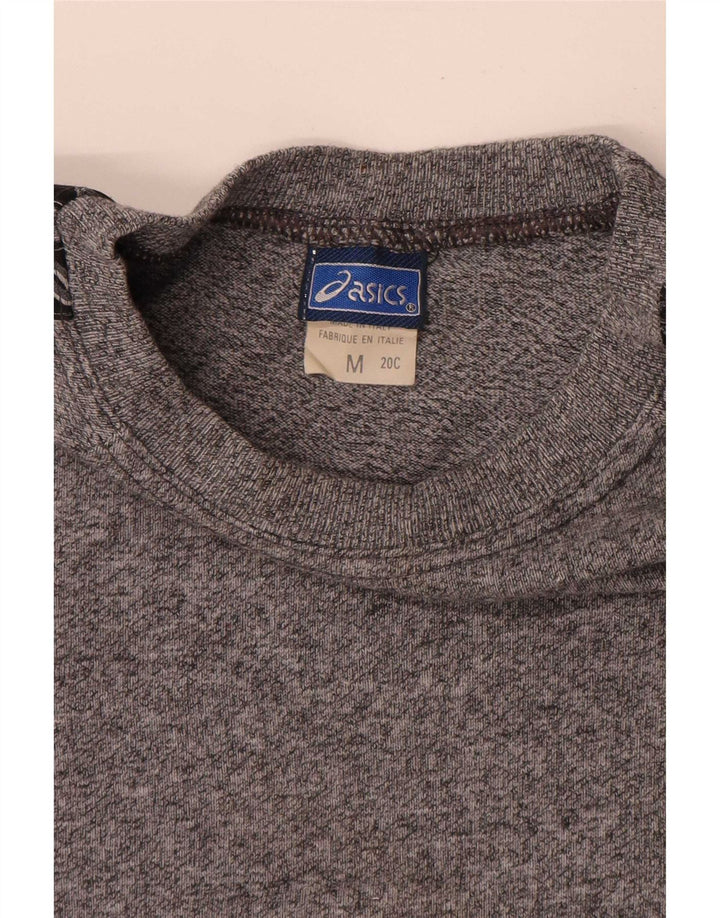 T-shirt grafica da uomo Asics in cotone mélange grigio medio