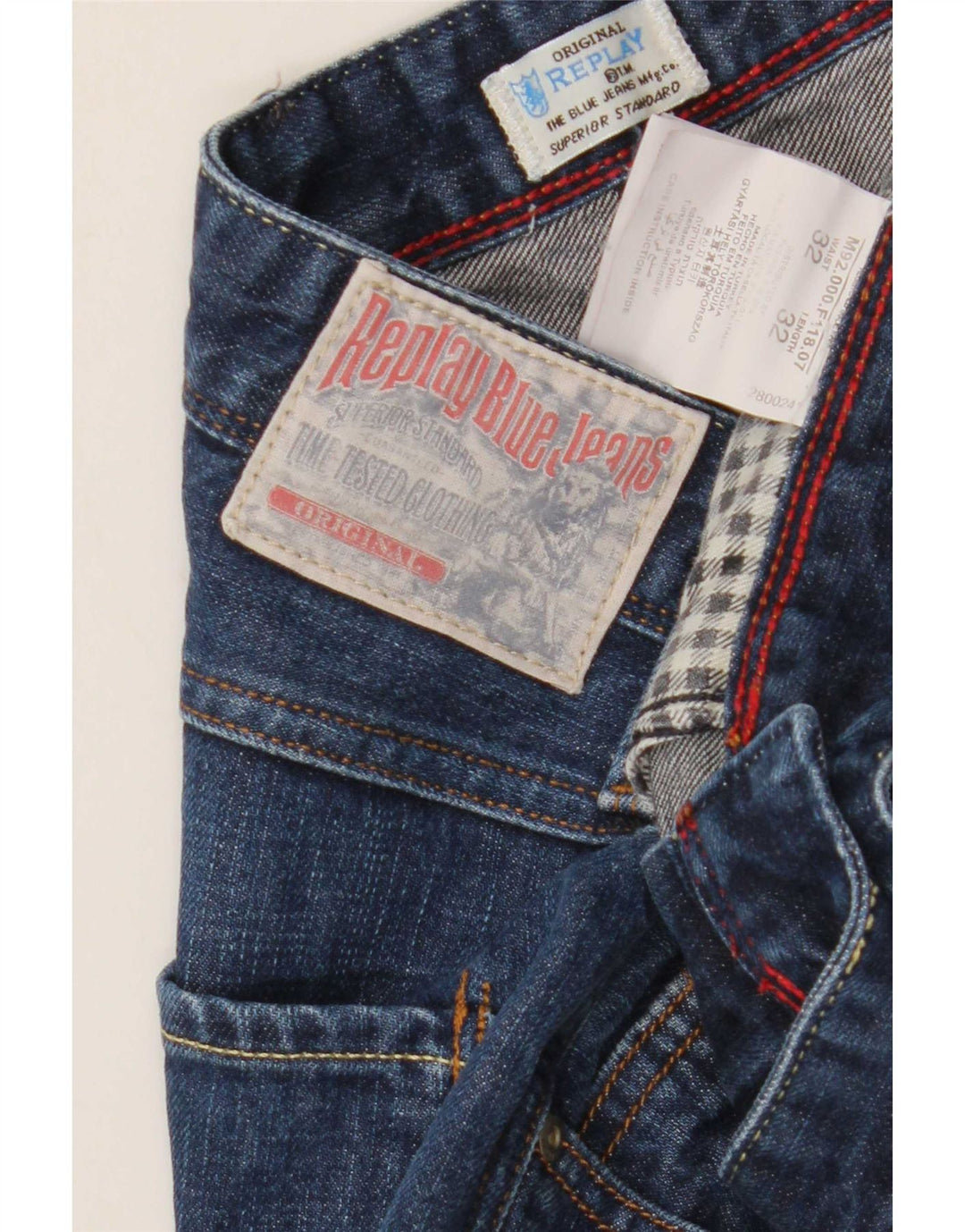 Jeans slim da uomo Replay W32 L32 cotone blu