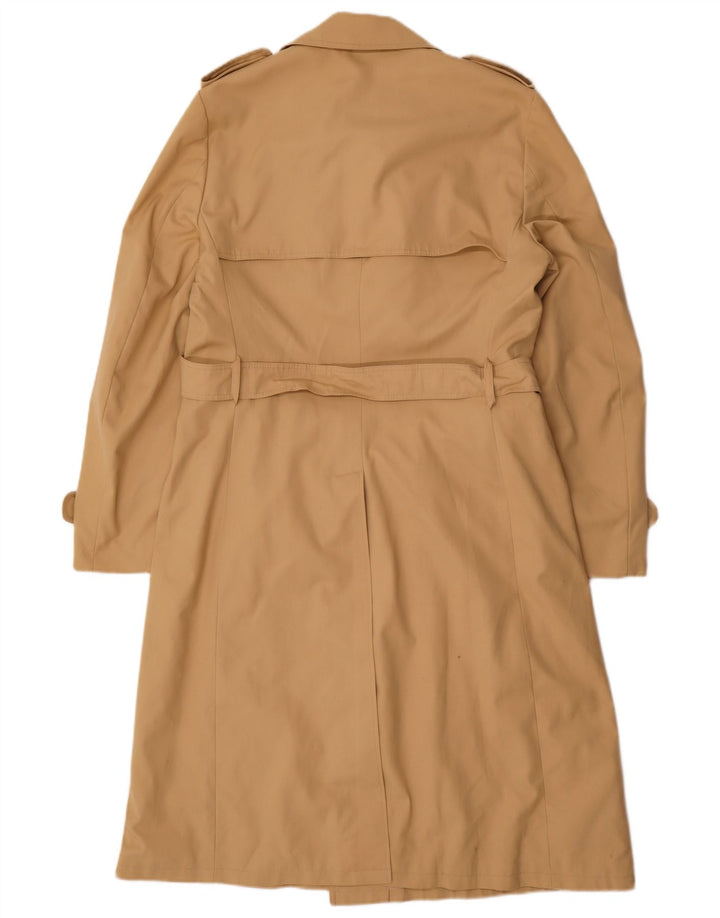 Vintage Mens Trench Coat UK 36 Small Beige