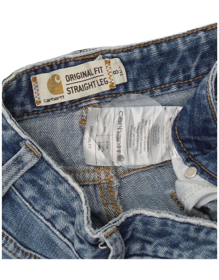 Carhartt Womens Straight Jeans US 8 Medium W30 L31 Blue Cotton