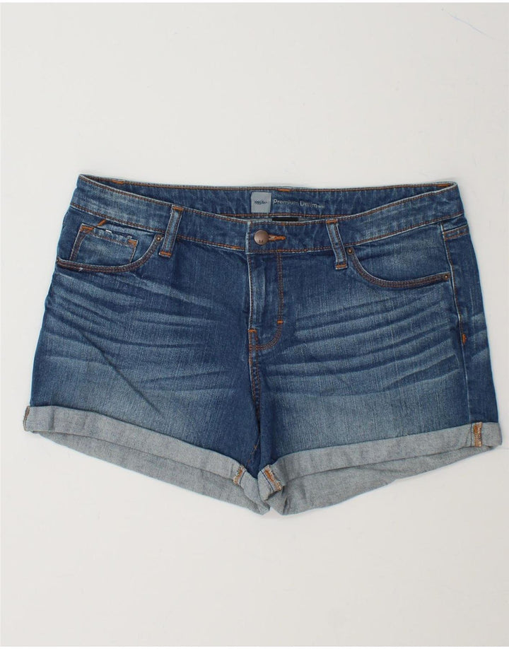 MOSSIMO Womens Denim Shorts US 12 Large W34 Blue Cotton Vintage Mossimo and Second-Hand Mossimo from Messina Hembry 