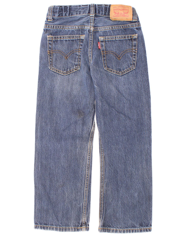 Levi's Boys 505 Regular Fit Straight Jeans 5-6 år W22 L20 Blå Bomuld
