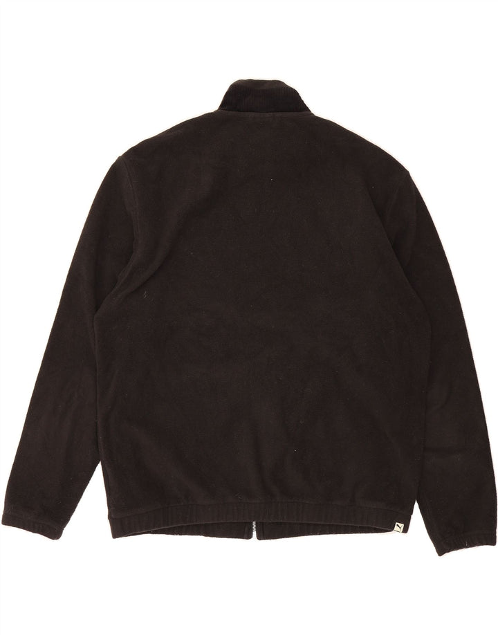 PUMA Mens Fleece Jacket UK 40 Large Black Cotton Vintage Puma and Second-Hand Puma from Messina Hembry 