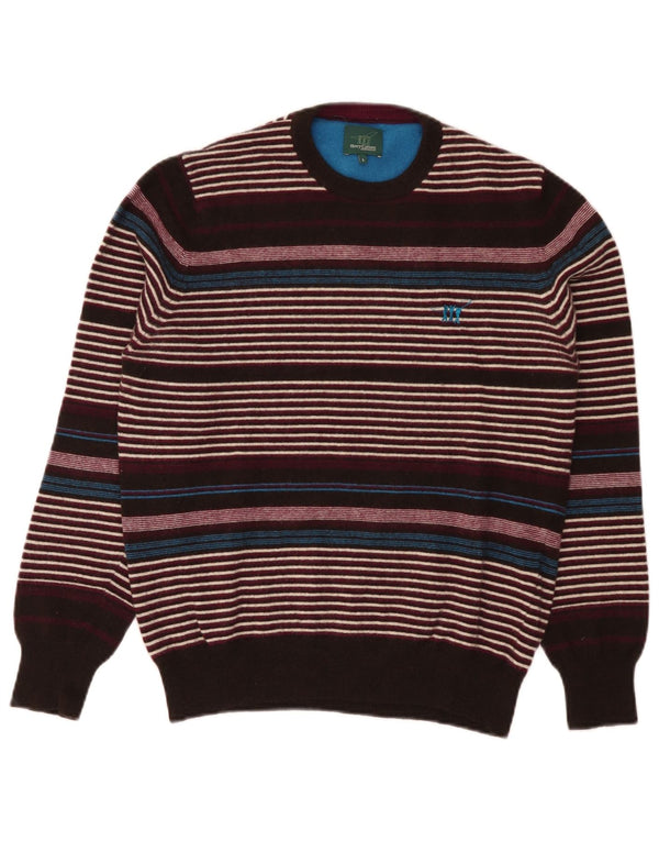 Henry Cottons Boys Crew Neck Jumper Sweater 15-16 Years Large Burgundy